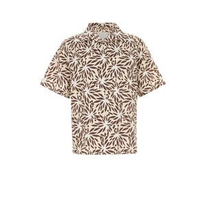 Prada Men Printed Cotton Blend Shirt